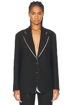 The Row Lysandre Jacket in Dark Brown Melange - Brown. Size 0 (also in ).