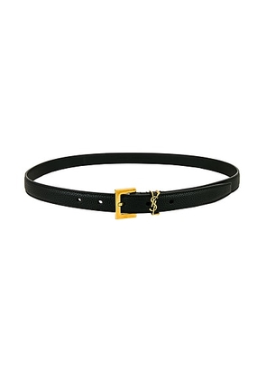 Saint Laurent Monogramme Belt in Noir - Black. Size 100 (also in 90).