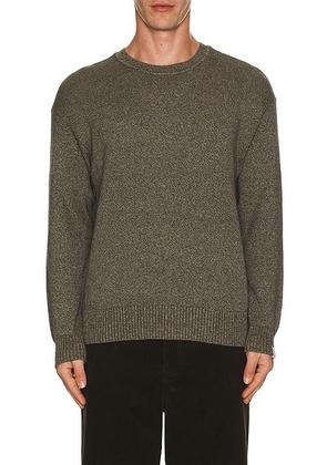 Rag & Bone Dexter Marl Crew Neck Sweater in Army Green Multi - Green. Size S (also in ).