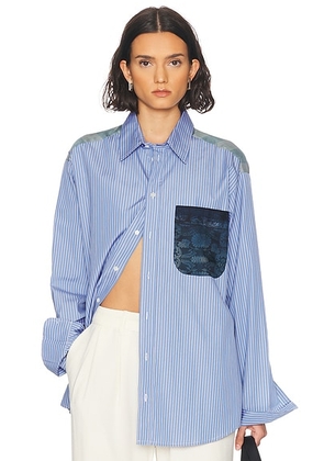 Pierre-Louis Mascia Longsleeve Shirt in Blue - Blue. Size L (also in ).