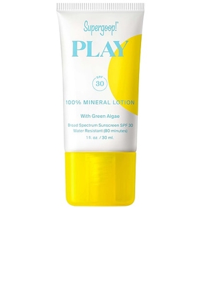 Supergoop! PLAY 100% Mineral Lotion SPF 30 with Green Algae 1 fl. oz. in N/A - Beauty: NA. Size all.
