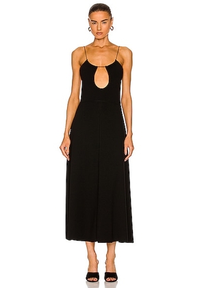 Saint Laurent Keyhole Dress in Noir - Black. Size L (also in M).