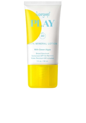 Supergoop! PLAY 100% Mineral Lotion SPF 50 with Green Algae 1 fl. oz. in N/A - Beauty: NA. Size all.