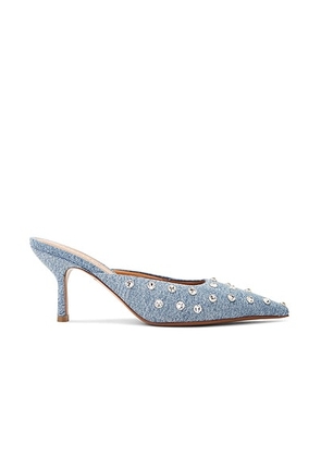 Retrofete Pacifica Mule in Tel Aviv Sand - Denim-Light. Size 36 (also in 36.5).