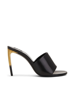 Saint Laurent Bridget Sandal in Nero - Black. Size 37 (also in 37.5, 38, 38.5, 39.5, 40, 41).