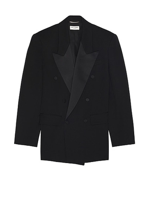 Saint Laurent Veste Sue Basculee in Noir - Black. Size 46 (also in 48, 50).