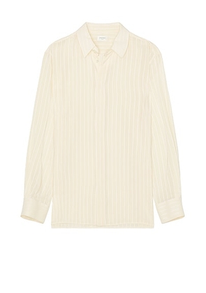 Saint Laurent Long Sleeve Shirt in Creme - Cream. Size 38 (also in ).