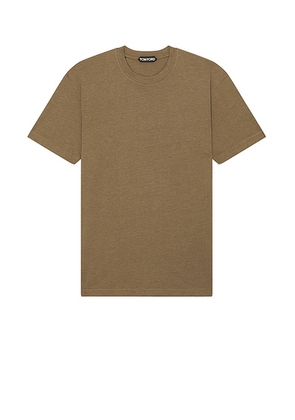 TOM FORD Short Sleeve T-Shirt in Fern Green - Green. Size 46 (also in ).