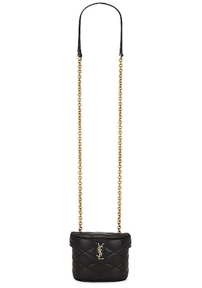 Saint Laurent Micro June Box Bag in Noir - Black. Size all.