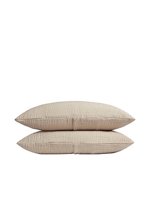 Parachute Organic Cloud Cotton Sham Set in Natural - Beige. Size STANDARD (also in ).