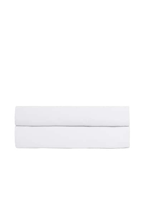 Parachute Percale Fitted Sheet in White - White. Size QUEEN (also in ).