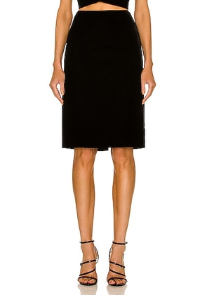 Saint Laurent Satin Laque Skirt in Noir - Black. Size 34 (also in ).