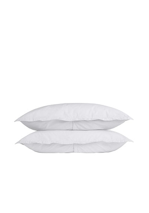 Parachute Percale Sham Set in White - White. Size KING (also in ).