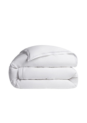 Parachute Heirloom Tencel Linen Duvet Cover in White - White. Size FULL/QUEEN (also in ).