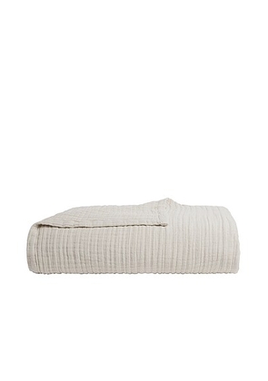 Parachute Cloud Linen Gauze Bed Blanket in Natural - Nude. Size FULL/QUEEN (also in ).