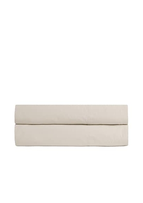 Parachute Percale Fitted Sheet in Bone - White. Size KING (also in ).