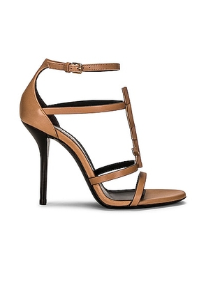 Saint Laurent Cassandra Heels in Gold Brown - Tan. Size 40 (also in 37.5).