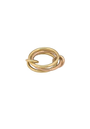 Spinelli Kilcollin Solarium Ring in 18k Yellow & Rose Gold - Metallic Gold. Size 5 (also in ).