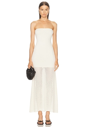 Posse Romy Dress in Cream - Cream. Size L (also in ).