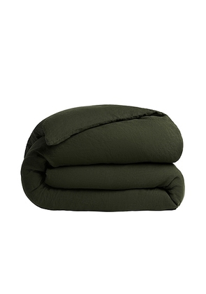 Parachute Linen Duvet Cover in Evergreen - Green. Size FULL/QUEEN (also in ).