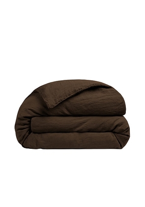 Parachute Linen Duvet Cover in Java - Brown. Size FULL/QUEEN (also in ).