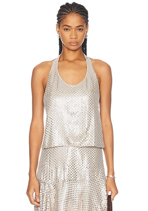 SIEDRES Lorenza Top in Grey - Grey. Size 34 (also in 36).