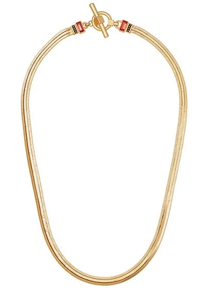 Roxanne Assoulin Slinky Necklace in Vintage Gold - Gold. Size all.