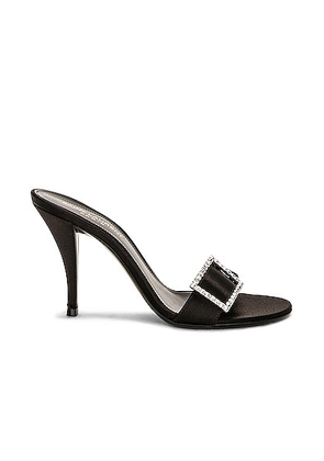 Saint Laurent Simone Mule Sandal in Nero - Black. Size 36 (also in 39, 39.5, 40).
