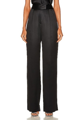 The Sei Wide Leg Trouser in Black - Black. Size 8 (also in ).