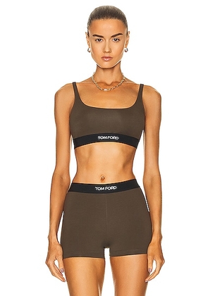 TOM FORD Bralette in Army Green - Army. Size XS (also in ).