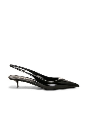 Saint Laurent Cherish Slingback Pump in Nero - Black. Size 37 (also in 38, 39).