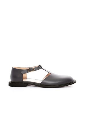 The Row Nic T-Strap flat in Black - Black. Size 39 (also in 41).