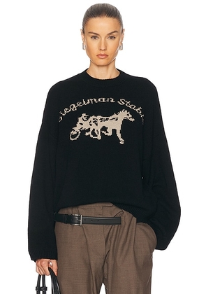 Siegelman Stable x FWRD Tricot Sweater in Coal - Black. Size M/L (also in XL/XXL).