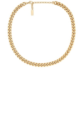 Saint Laurent Court Necklace in Or Laiton - Metallic Gold. Size all.