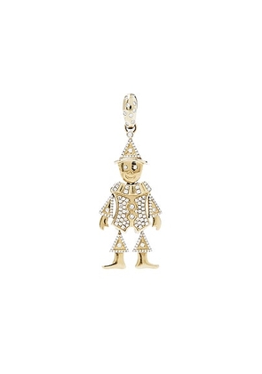 Timeless Precious Pryce Pendant Charm in 14k Yellow Gold & Diamonds - Metallic Gold. Size all.