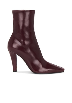 Saint Laurent Jill Boot in Vintage Bordeaux - Burgundy. Size 40 (also in ).