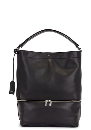 Saint Laurent Paris Long Hobo in Black - Black. Size all.