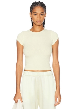 SABLYN Yael Tee in Pale Citron - Yellow. Size L (also in M, S, XS).