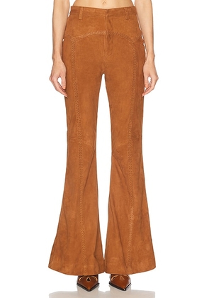 Retrofete Manuela Pant in Cognac - Brown. Size M (also in XL).