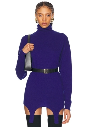 Saint Laurent Turtleneck Sweater in Blue Roi - Blue. Size XS (also in ).