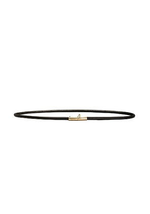Saint Laurent Fine Cintura Belt in Nero - Black. Size 80 (also in 85, 90).