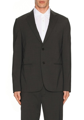 Theory Motion Wool Clinton Blazer in Charcoal Melange - Charcoal. Size 40 (also in ).
