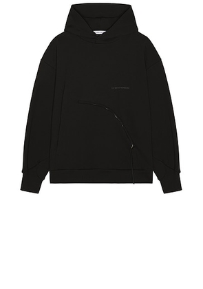 POST ARCHIVE FACTION (PAF) 8.0 Hoodie Center in Black - Black. Size L (also in S, XL).