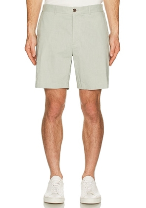 Theory Stretch Linen Curtis Short in Light Greenstone - Sage. Size 31 (also in ).