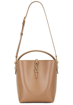 Saint Laurent Le 37 Bucket Bag in Dark Cork - Brown. Size all.