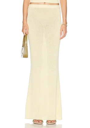 SEROYA Kora Skirt in Butter - Yellow. Size L (also in M, S, XL, XS).