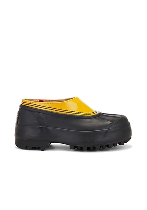 Sorel X Proenza Schouler Caribou Mule in Golden Ochre - Black. Size 10 (also in 7).