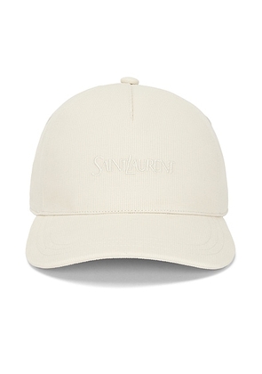 Saint Laurent Hat in Ivory - Ivory. Size 57 (also in 59).