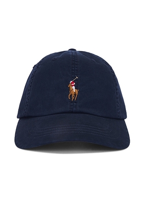 Polo Ralph Lauren Chino Sport Cap in Nautical Ink - Blue. Size all.