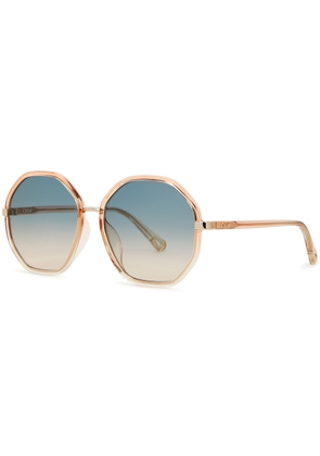 Chloé Franky Octagon Frame Sunglasses, Sunglasses, Graduated Lenses - Orange